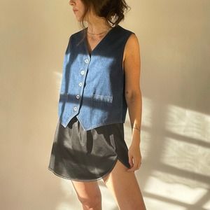 Vintage 80s Denim Vest